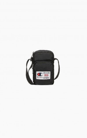 Champion 1919 Shoulder Bag Erkek Çantası Siyah | 3962-SDFML