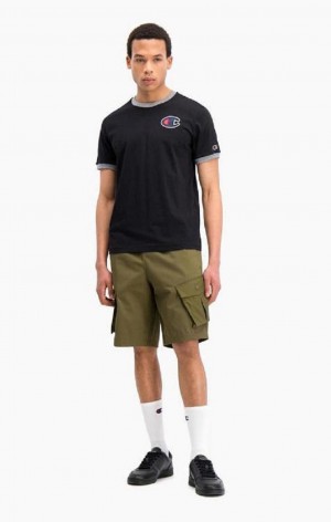 Champion Cargo Pocket Shorts Erkek Şort Yeşil | 0971-UDQME