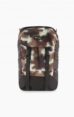 Champion Dijital Camo Print Explorer Backpack Kadın Çantası Yeşil | 6549-VWEXQ