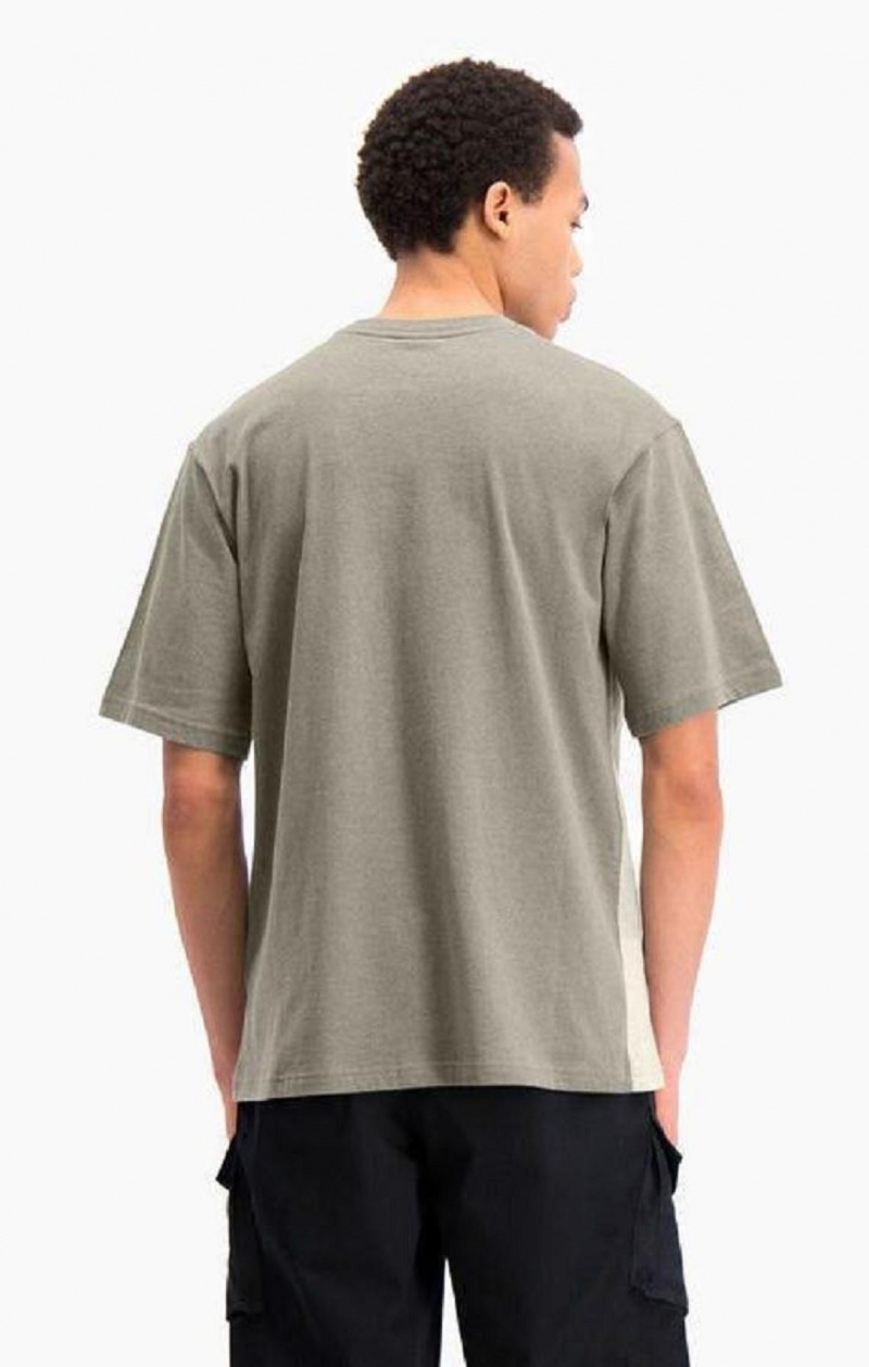 Champion Ombré Panelled T-Shirt Erkek Tişört Yeşil | 4087-TIKYF