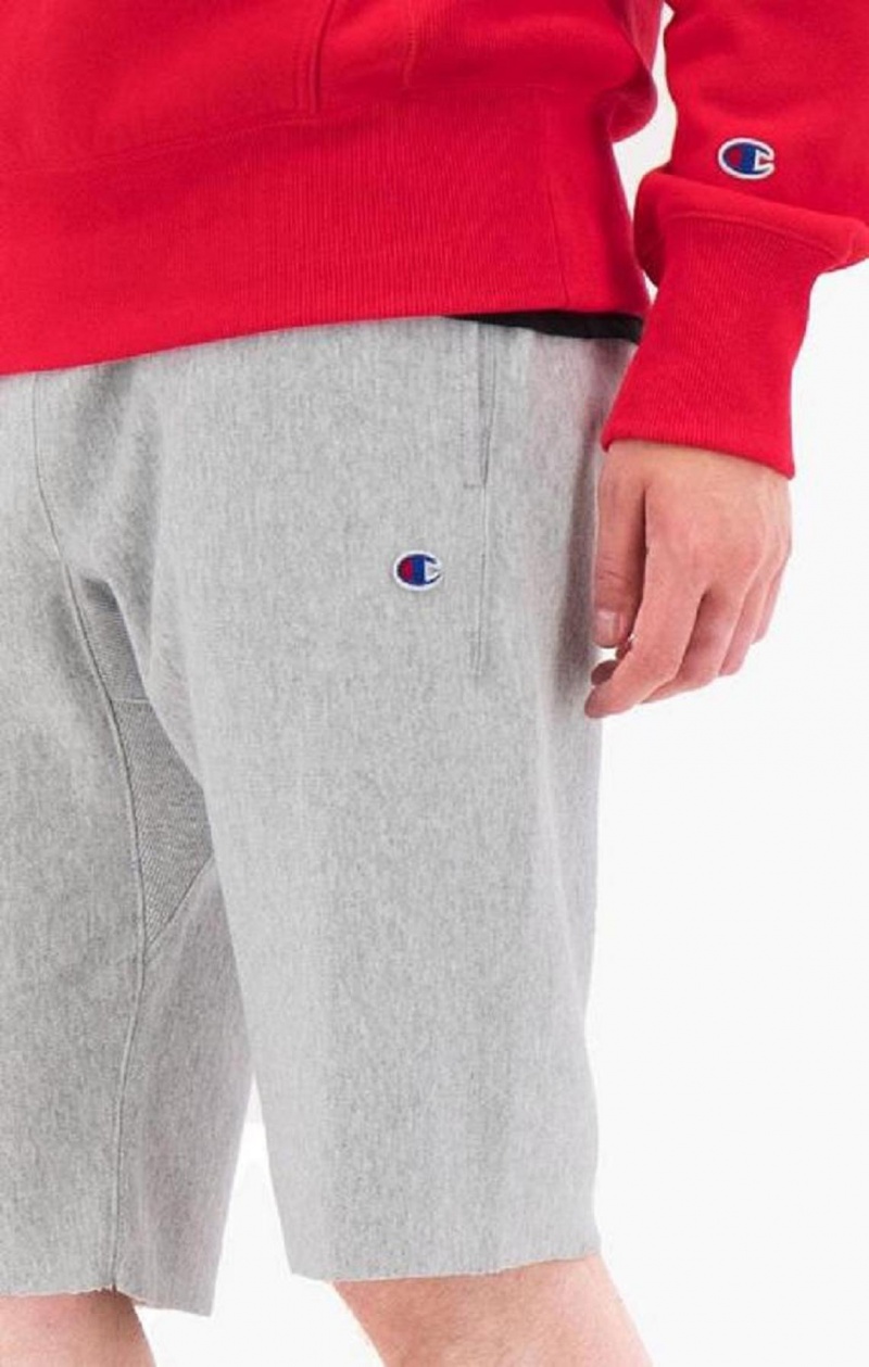 Champion Reverse Weave Long Shorts Erkek Şort Açık Gri | 3081-YRXQB