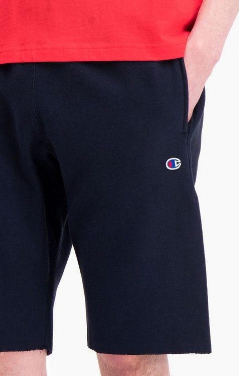 Champion Reverse Weave Long Shorts Erkek Şort Koyu Mavi | 4581-KRWZB