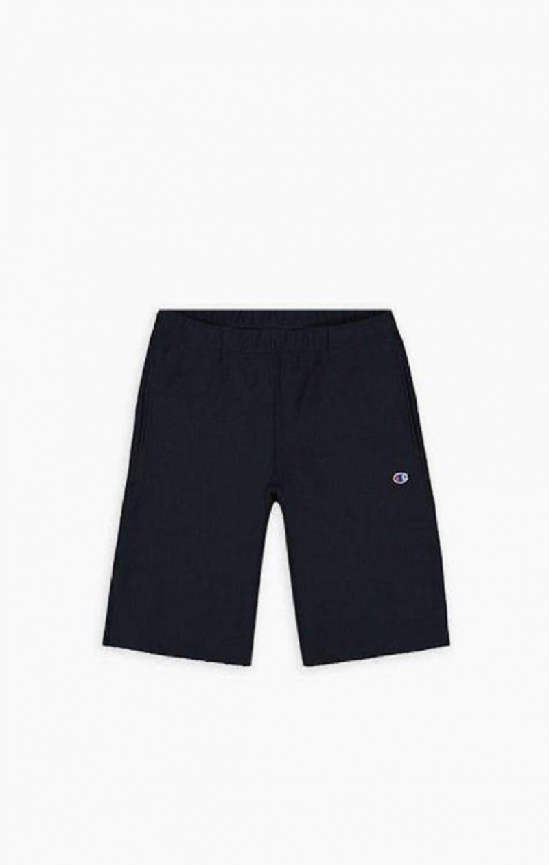 Champion Reverse Weave Long Shorts Erkek Şort Koyu Mavi | 4581-KRWZB