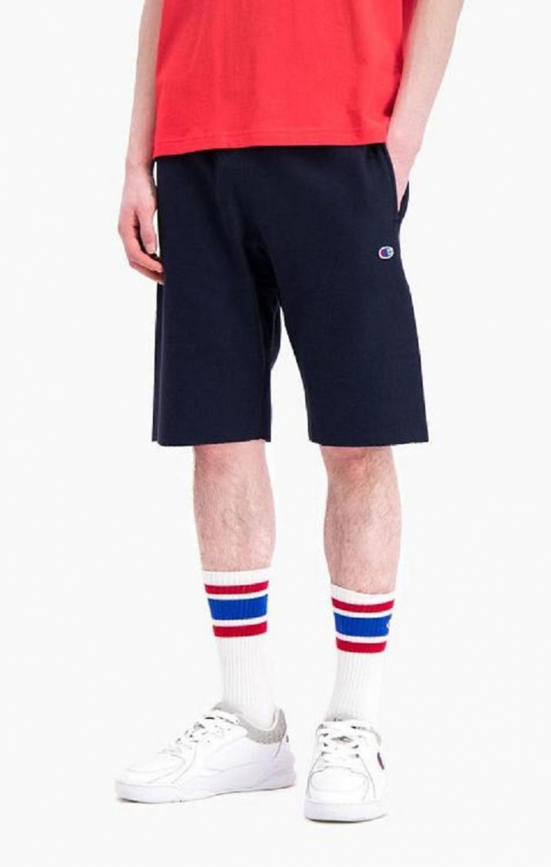 Champion Reverse Weave Long Shorts Erkek Şort Koyu Mavi | 4581-KRWZB