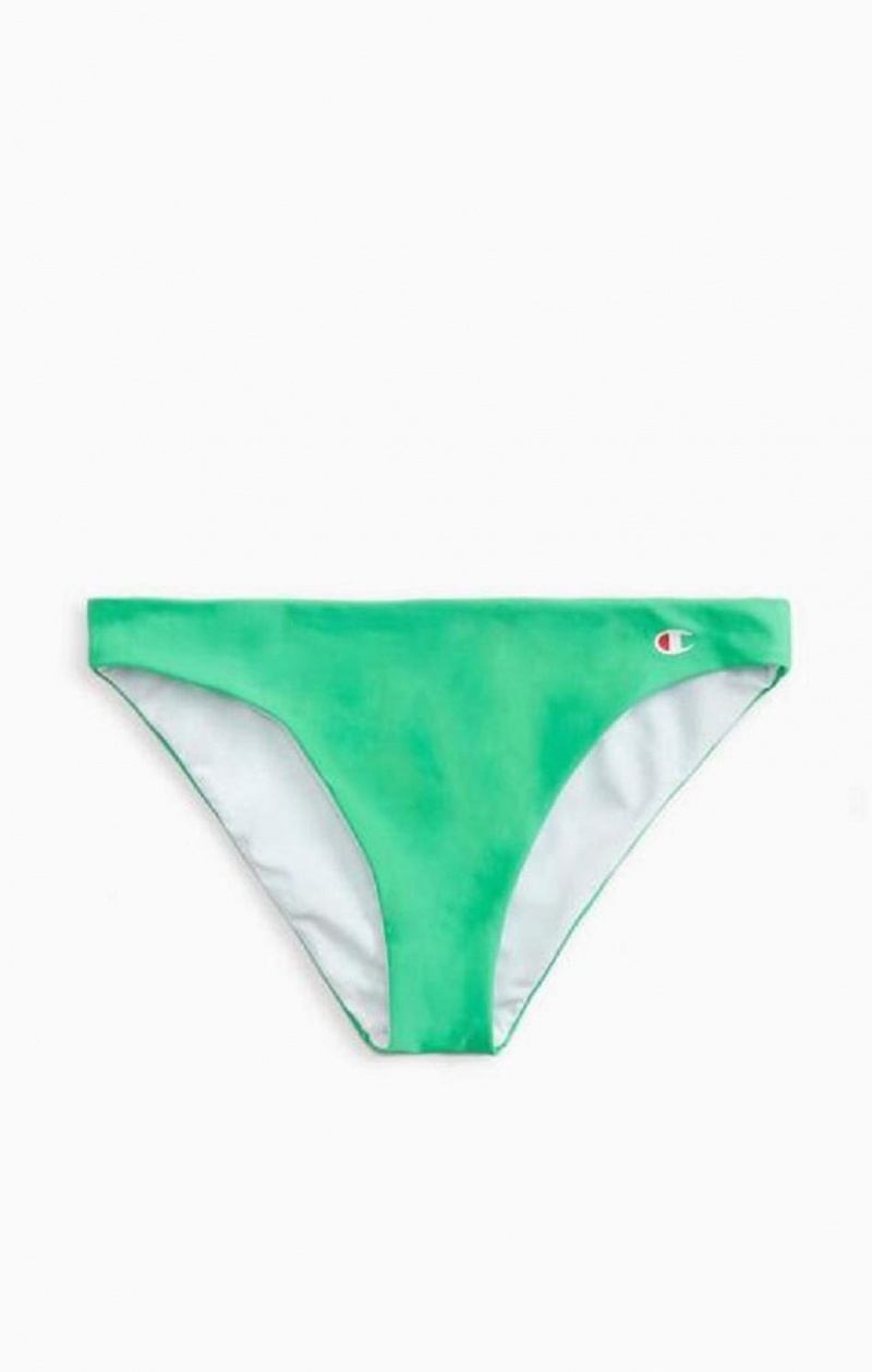 Champion Reversible 'C' Logo Patch Bikini Bottoms Kadın Mayo Yeşil | 4816-ZEDGW