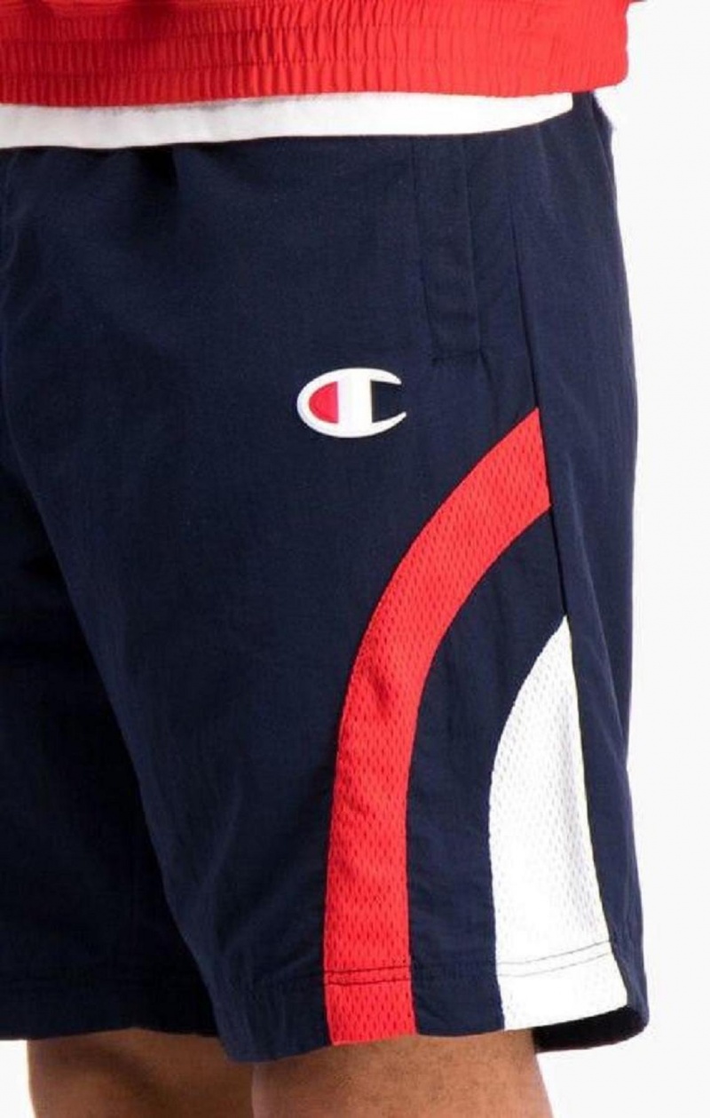 Champion Stripe Detail Parça Shorts Erkek Şort Koyu Turkuaz | 8149-ORZGL